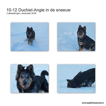 Duchiël-Angie in de sneeuw
